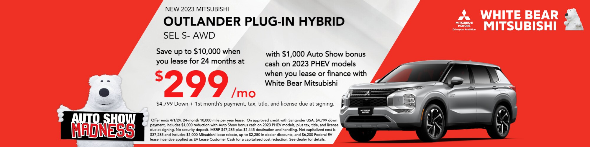 Monthly specials white bear mitsubishi