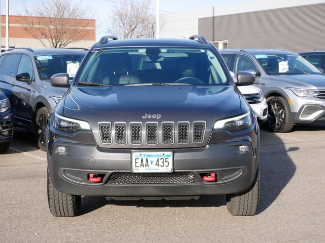Used 2020 Jeep Cherokee Trailhawk with VIN 1C4PJMBX6LD563273 for sale in White Bear Lake, Minnesota