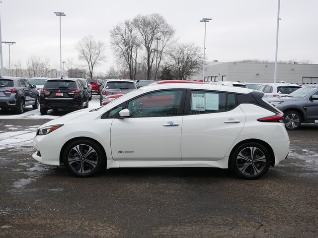 Used 2018 Nissan LEAF SV with VIN 1N4AZ1CP4JC303443 for sale in White Bear Lake, Minnesota