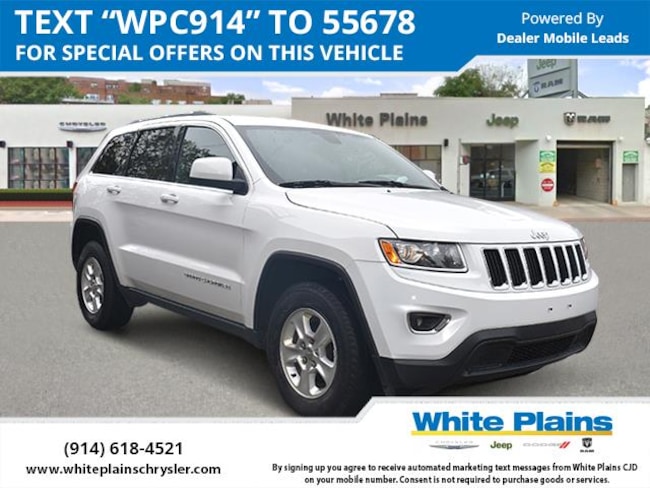 Used 2016 Jeep Grand Cherokee 4wd 4dr Laredo For Sale White