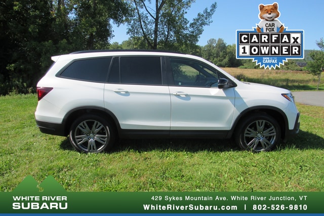 Used 2022 Honda Pilot Sport with VIN 5FNYF6H39NB052433 for sale in White River Junction, VT