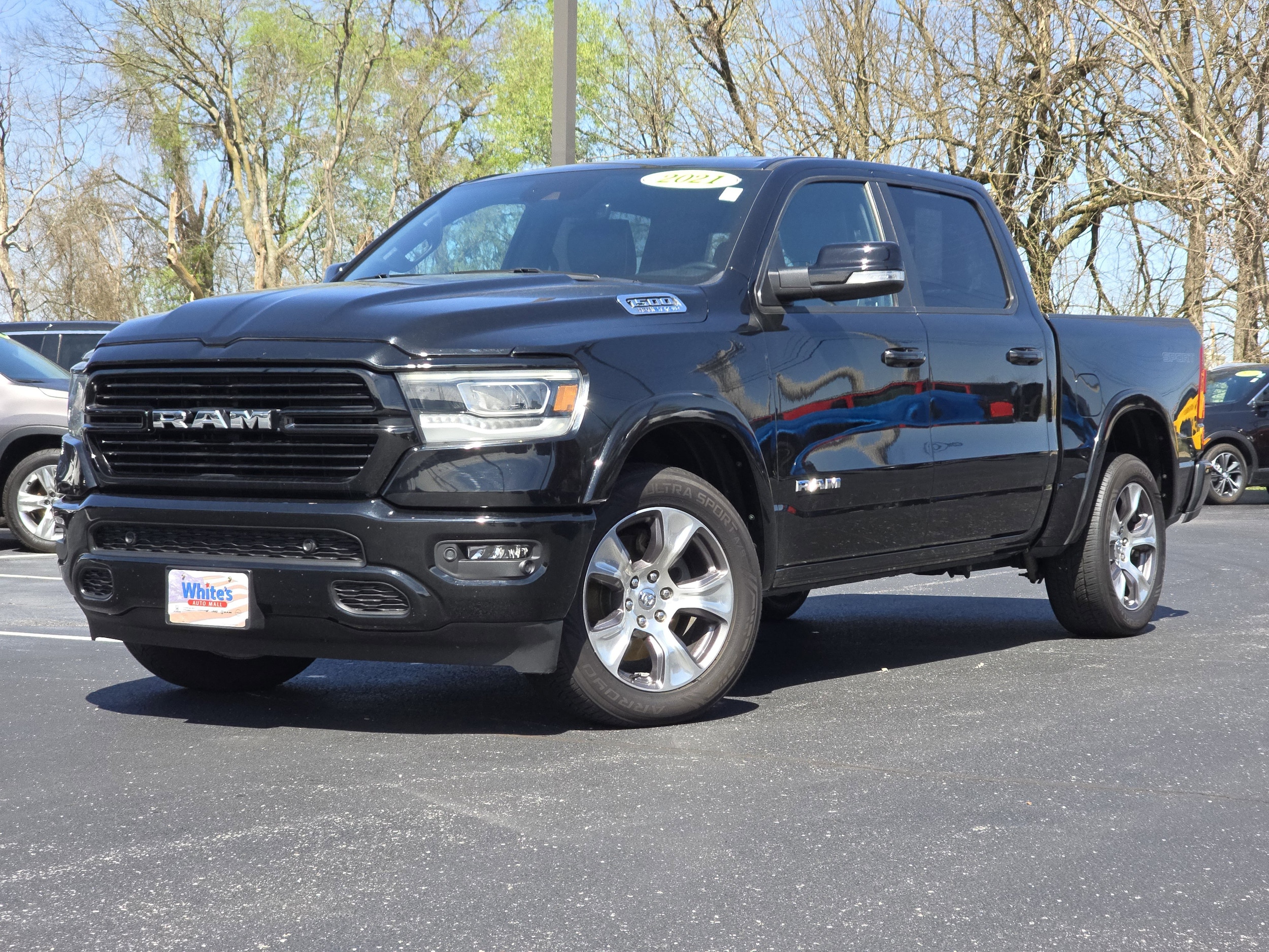 Used 2021 RAM Ram 1500 Pickup Laramie with VIN 1C6SRFJT9MN757862 for sale in Sylvania, OH