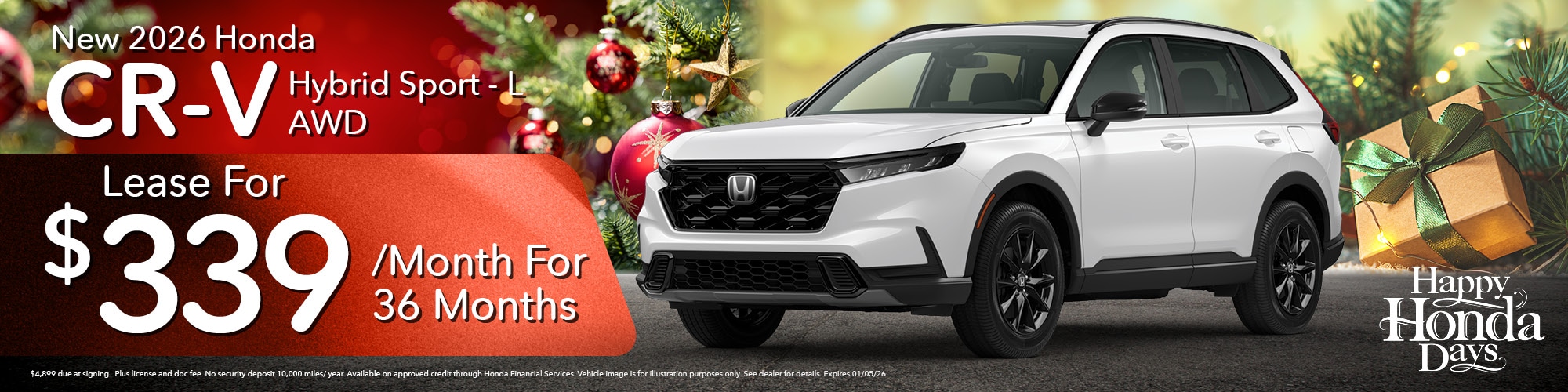 2026 Honda CR-V Hybrid Lease Offer | White's Auto Mall Honda