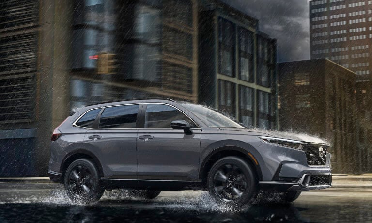 2026 Honda CR-V driving in the rain