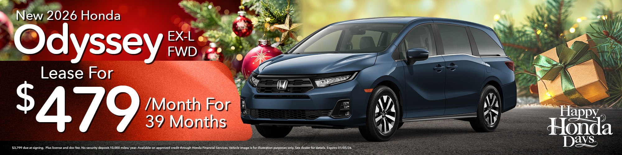 2026 Honda Odyssey Lease Offer | White's Auto Mall Honda