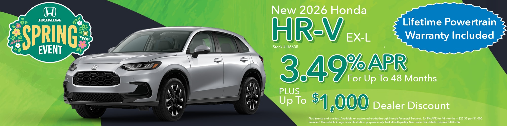 2026 Honda HR-V Finance Offer | White's Auto Mall Honda