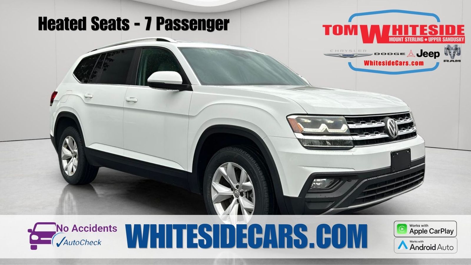 Used 2018 Volkswagen Atlas SE w/Tech with VIN 1V2LR2CA6JC584583 for sale in Mount Sterling, OH
