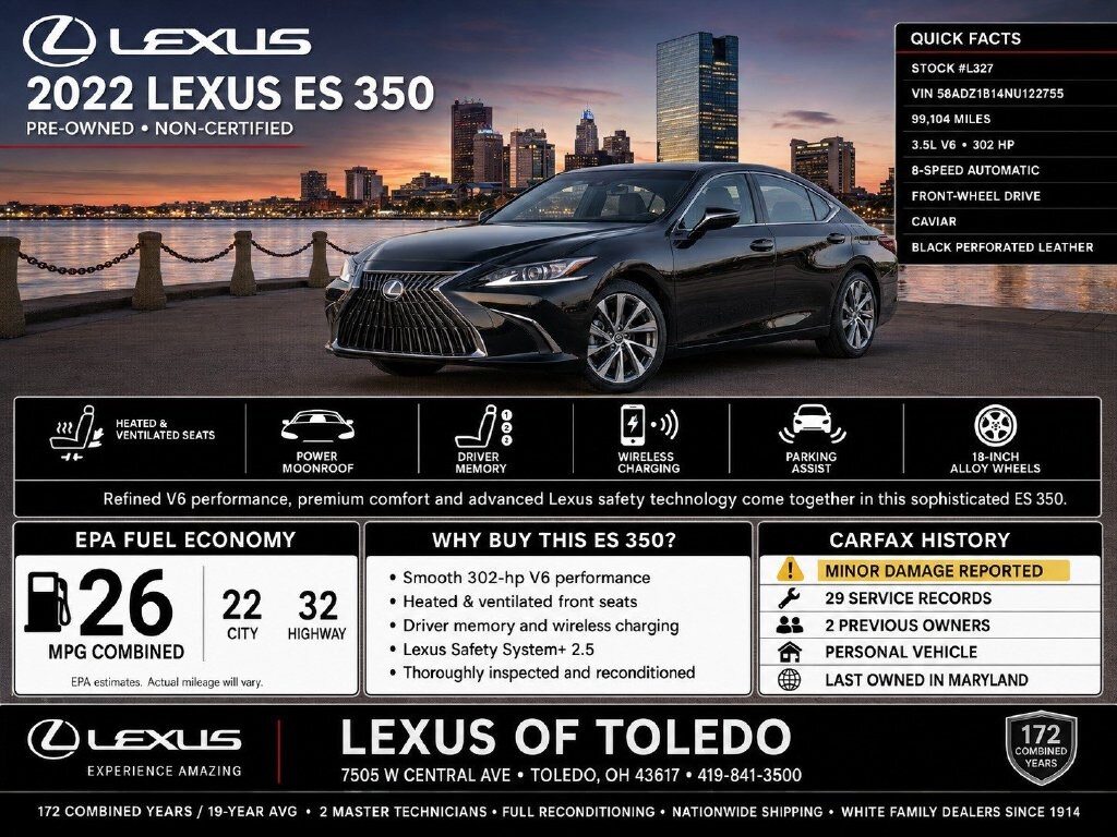 2022 Lexus ES 350 - Photo 3