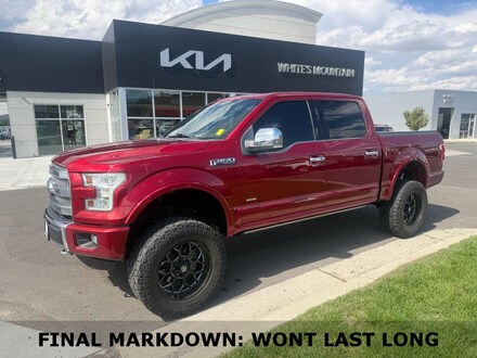 Featured used 2016 Ford F-150 Platinum Crew Cab P5206 for sale in Casper, WY