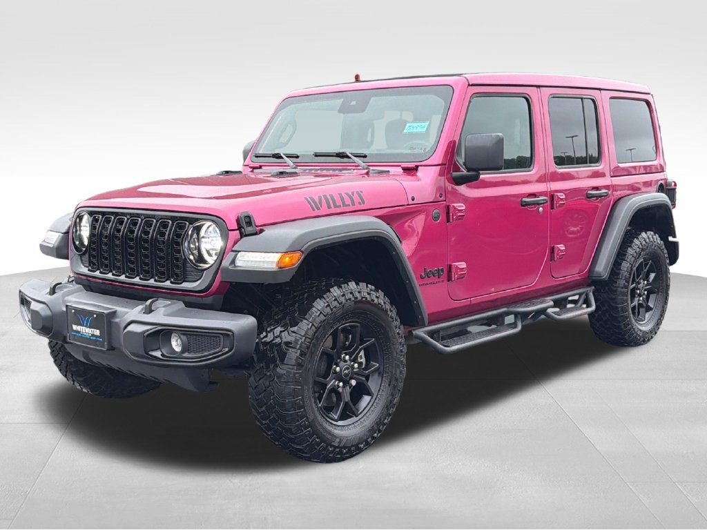 Used 2024 Jeep Wrangler 4-Door Willys with VIN 1C4PJXDG3RW331631 for sale in Saint Charles, Minnesota