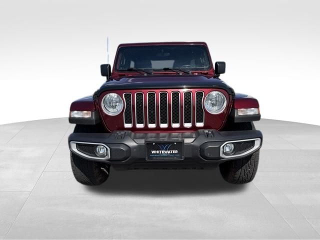 Used 2022 Jeep Wrangler Unlimited Sahara with VIN 1C4HJXEG5NW112702 for sale in Saint Charles, Minnesota