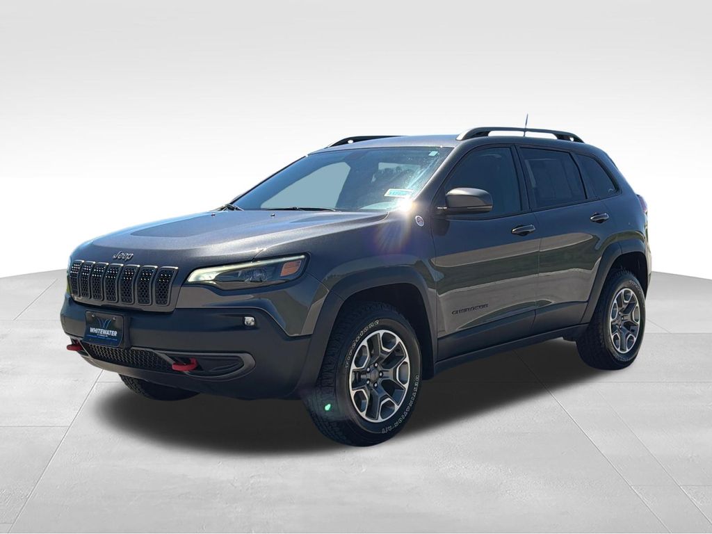 Used 2020 Jeep Cherokee Trailhawk with VIN 1C4PJMBX6LD579215 for sale in Saint Charles, Minnesota