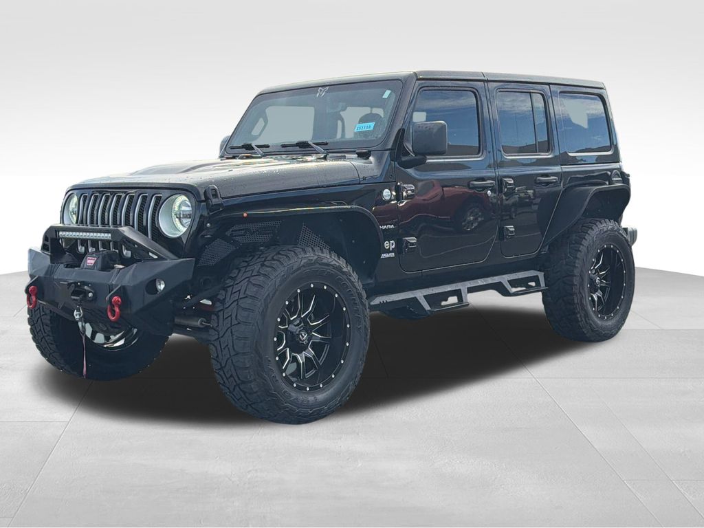 Used 2022 Jeep Wrangler Unlimited Sahara with VIN 1C4HJXEG8NW118512 for sale in Saint Charles, Minnesota