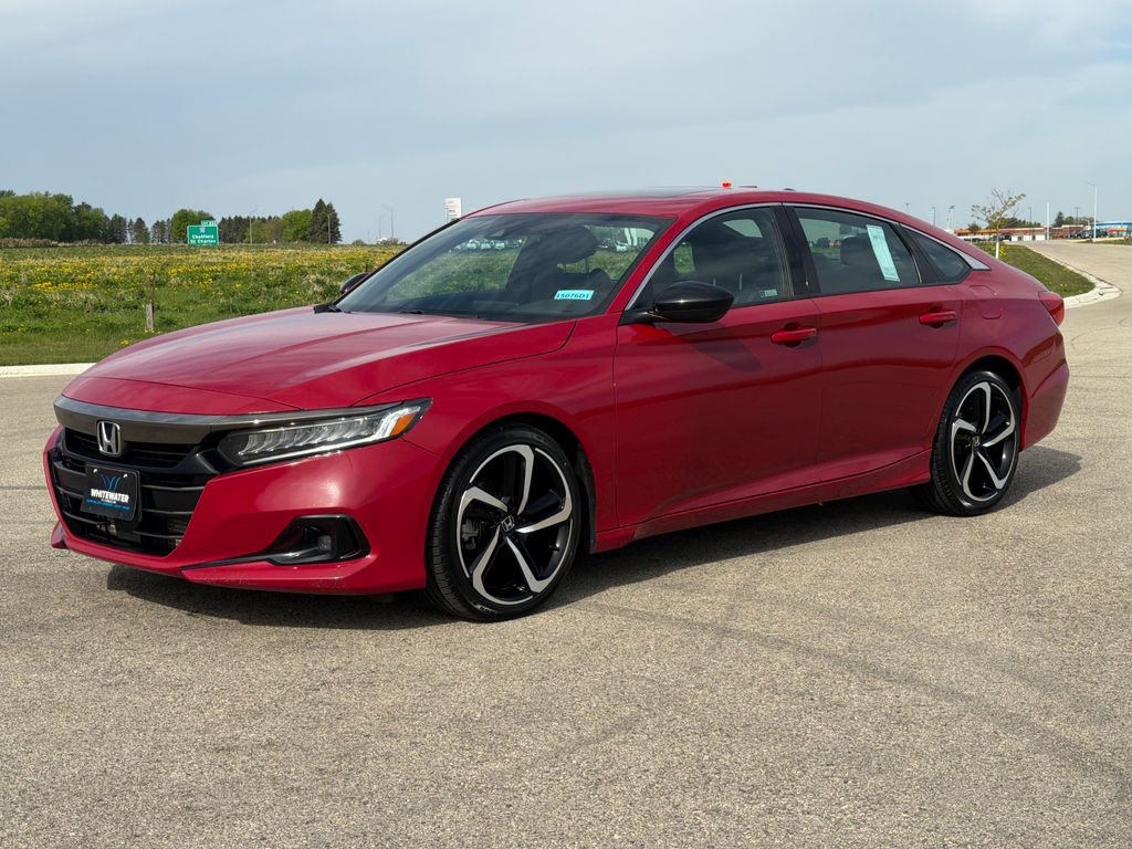 Used 2021 Honda Accord Sport with VIN 1HGCV2F3XMA004621 for sale in Saint Charles, Minnesota