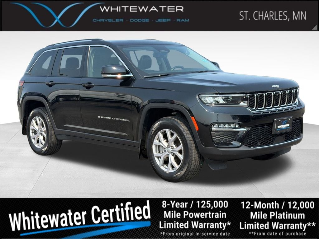 Used 2022 Jeep Grand Cherokee Limited with VIN 1C4RJHBGXN8585885 for sale in Saint Charles, Minnesota