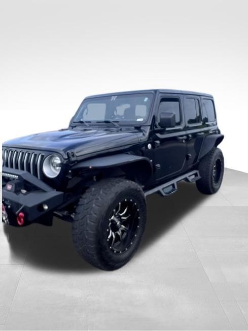 Used 2022 Jeep Wrangler Unlimited Sahara with VIN 1C4HJXEG8NW118512 for sale in Saint Charles, Minnesota