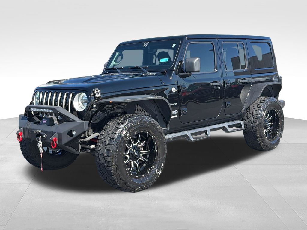 Used 2022 Jeep Wrangler Unlimited Sahara with VIN 1C4HJXEG8NW118512 for sale in Saint Charles, Minnesota