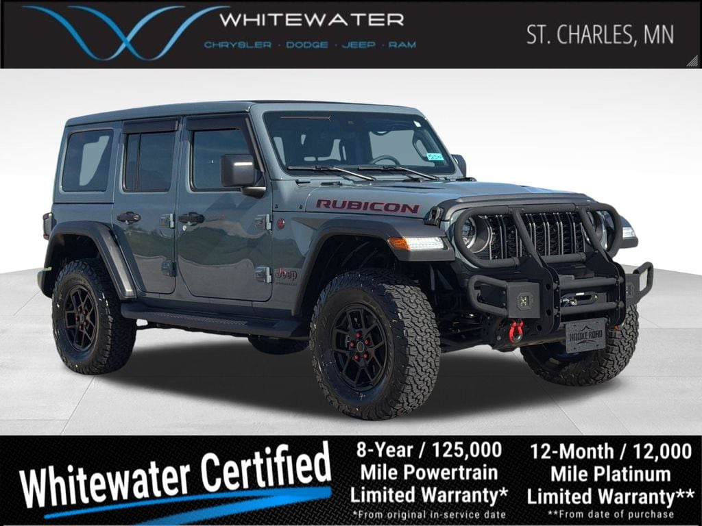 Used 2024 Jeep Wrangler 4-Door Rubicon with VIN 1C4PJXFG4RW334289 for sale in Saint Charles, Minnesota