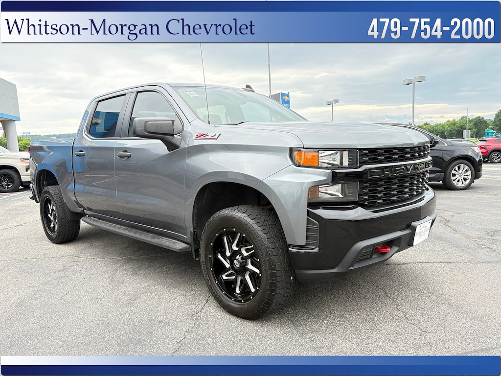 Used 2021 Chevrolet Silverado 1500 Custom Trail Boss Truck Crew Cab