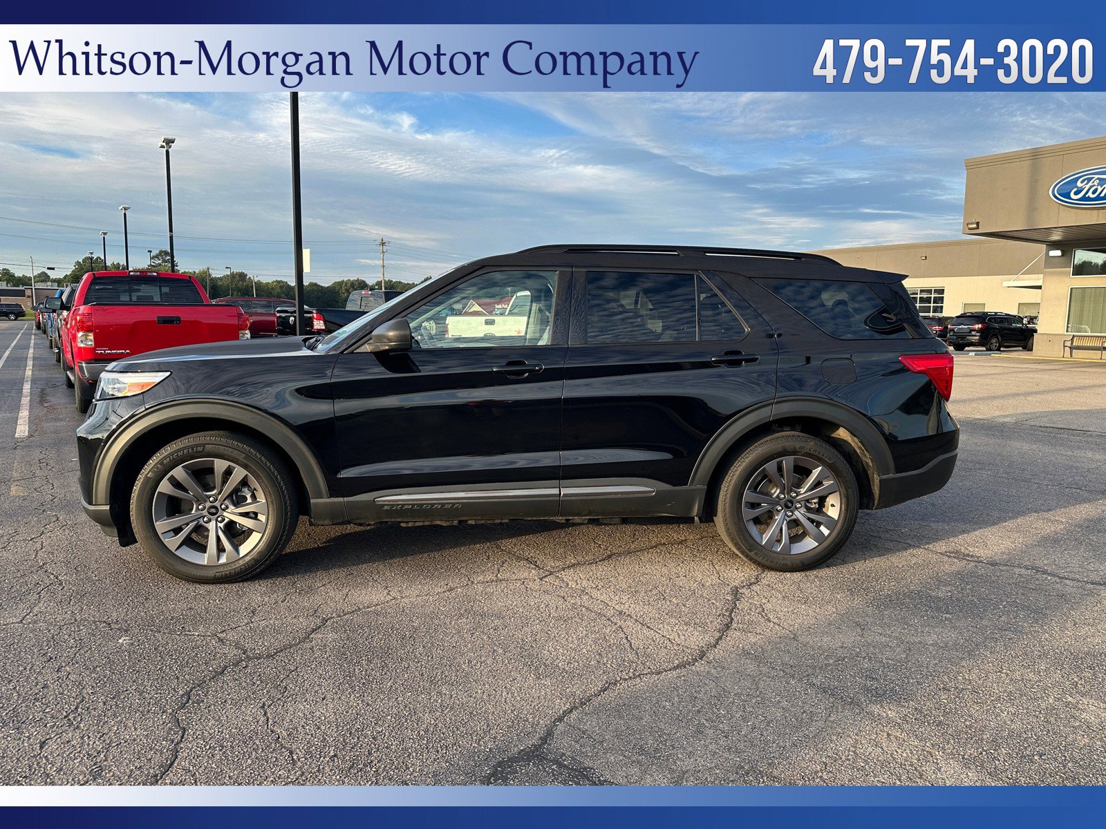 Used 2021 Ford Explorer XLT with VIN 1FMSK8DH8MGB59293 for sale in Clarksville, AR