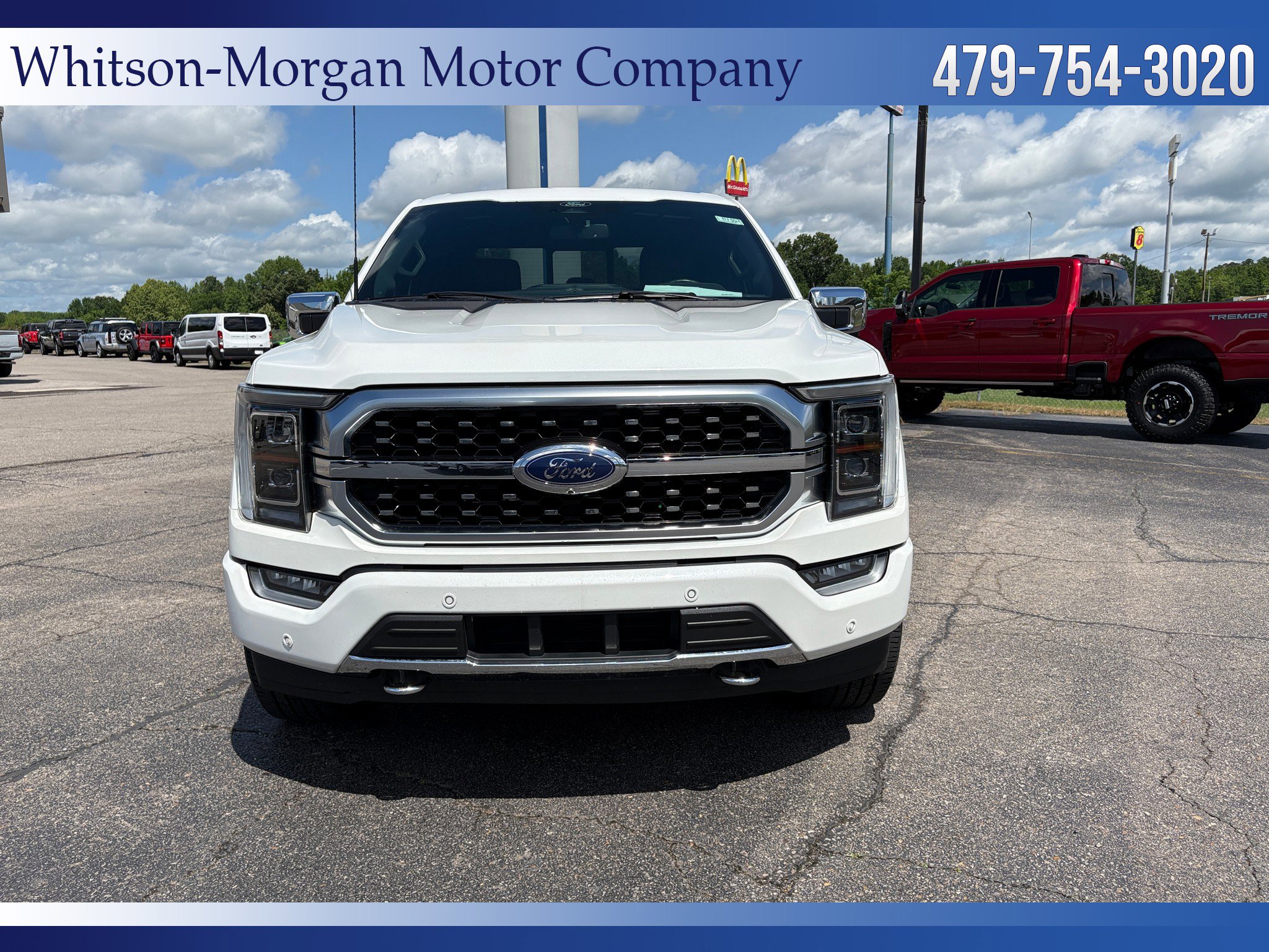 Used 2022 Ford F-150 Platinum with VIN 1FTFW1E89NFA27781 for sale in Little Rock