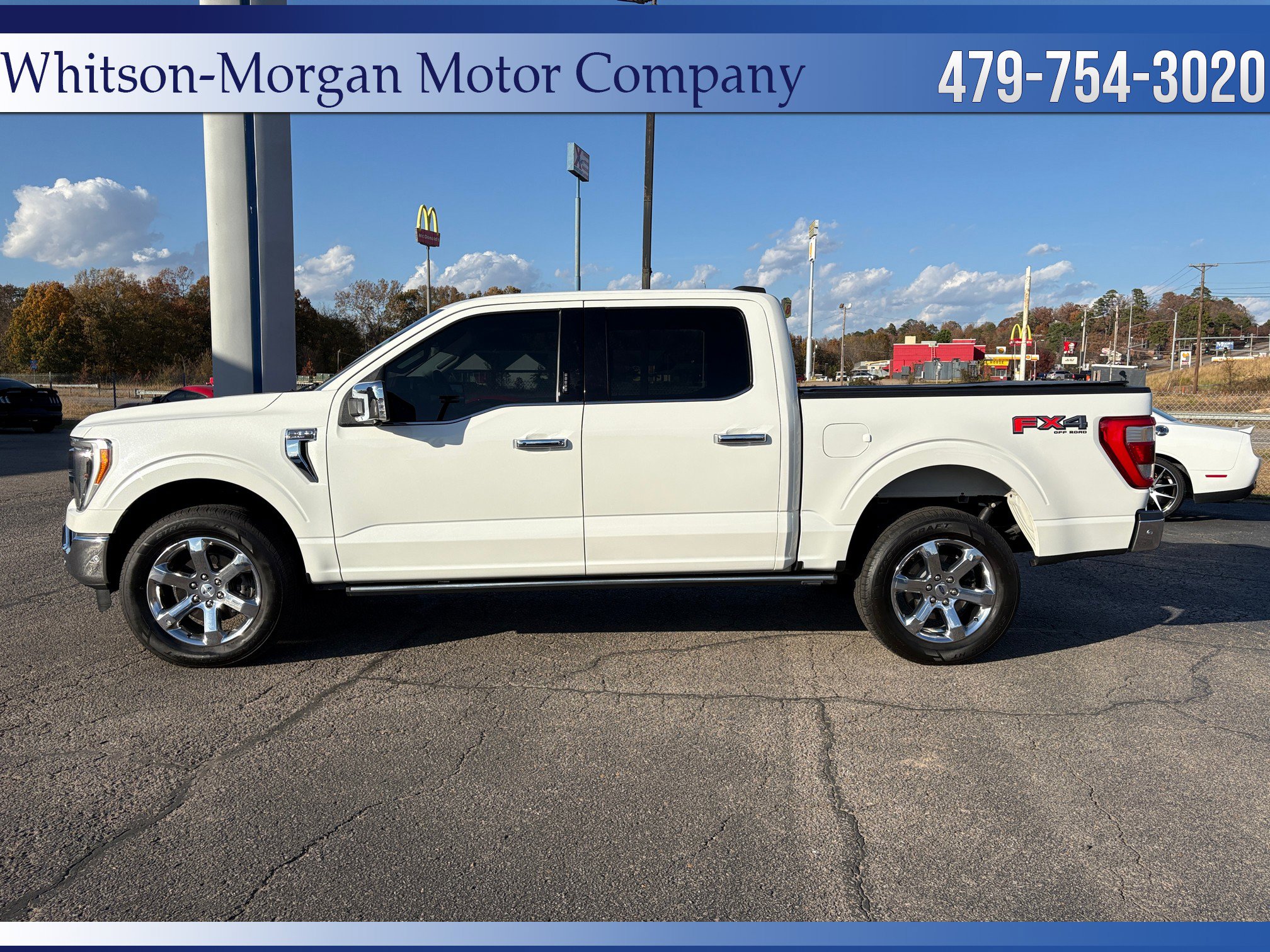 Used 2022 Ford F-150 Lariat with VIN 1FTFW1E8XNFA24016 for sale in Little Rock