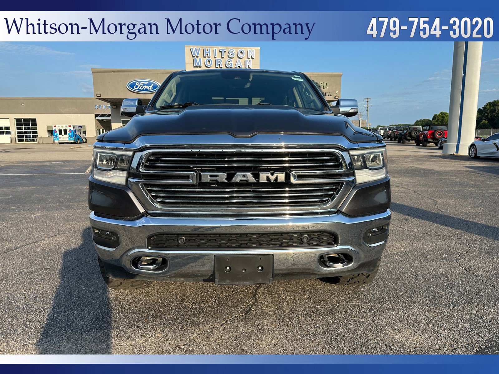 Used 2021 RAM Ram 1500 Pickup Laramie with VIN 1C6SRFJTXMN576771 for sale in Clarksville, AR