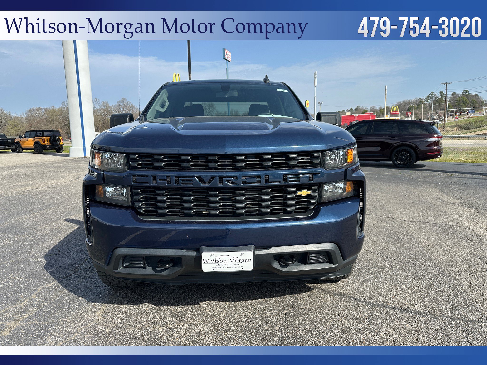 Used 2021 Chevrolet Silverado 1500 Custom with VIN 1GCRYBEH5MZ110943 for sale in Little Rock