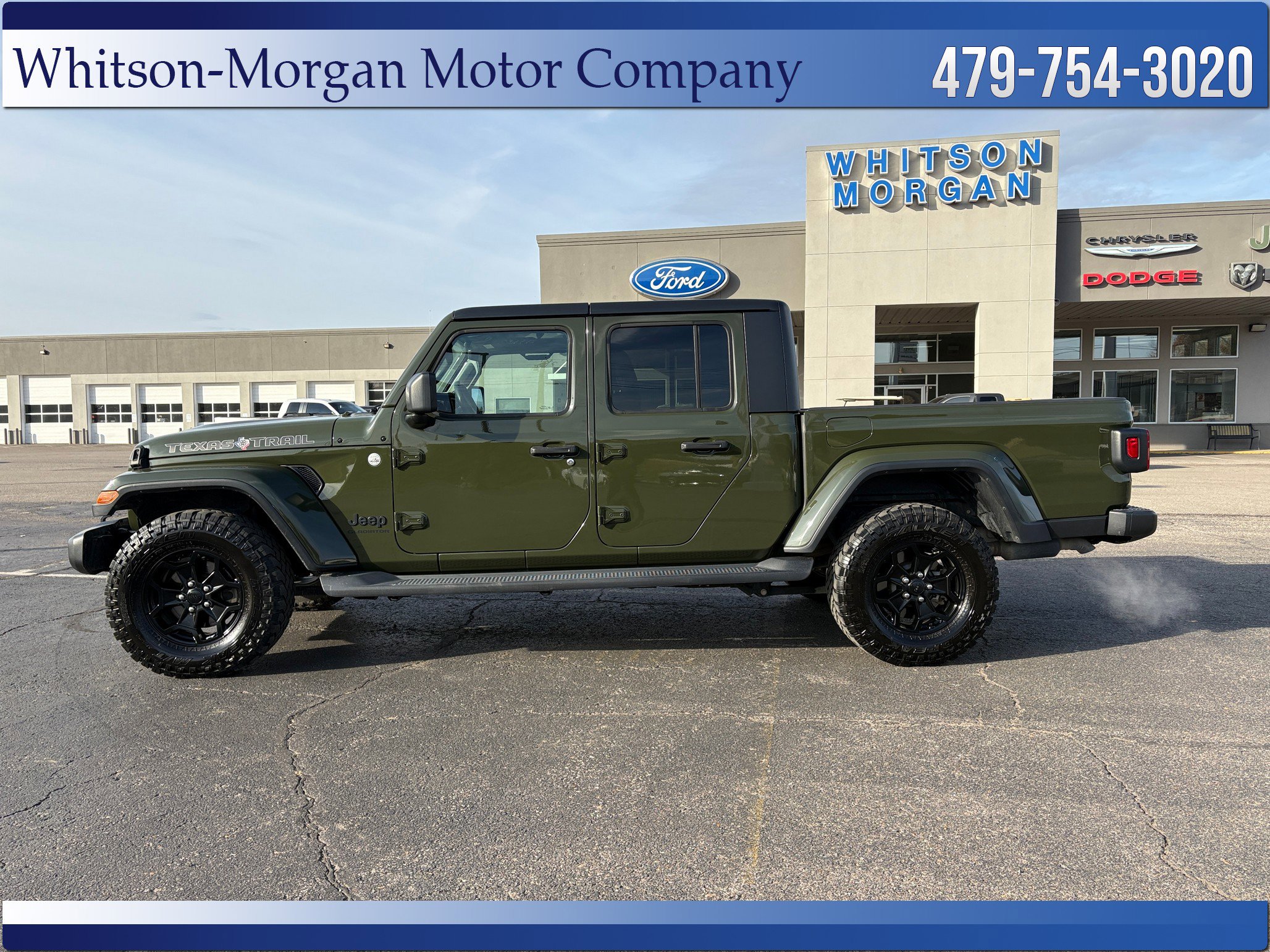 Used 2021 Jeep Gladiator Texas Trail with VIN 1C6HJTAG5ML555406 for sale in Little Rock