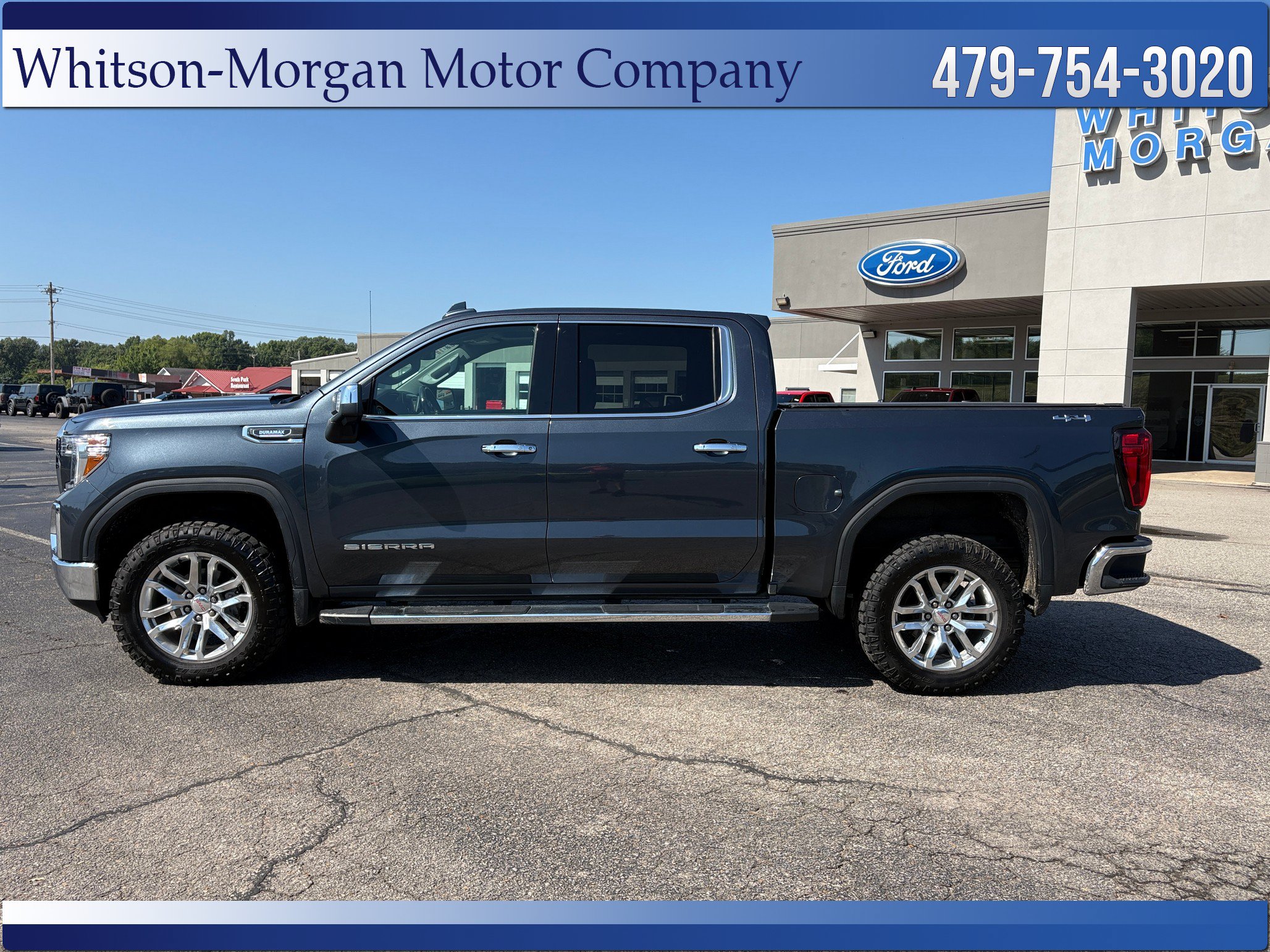 Used 2021 GMC Sierra 1500 SLT with VIN 1GTU9DET4MZ159753 for sale in Little Rock