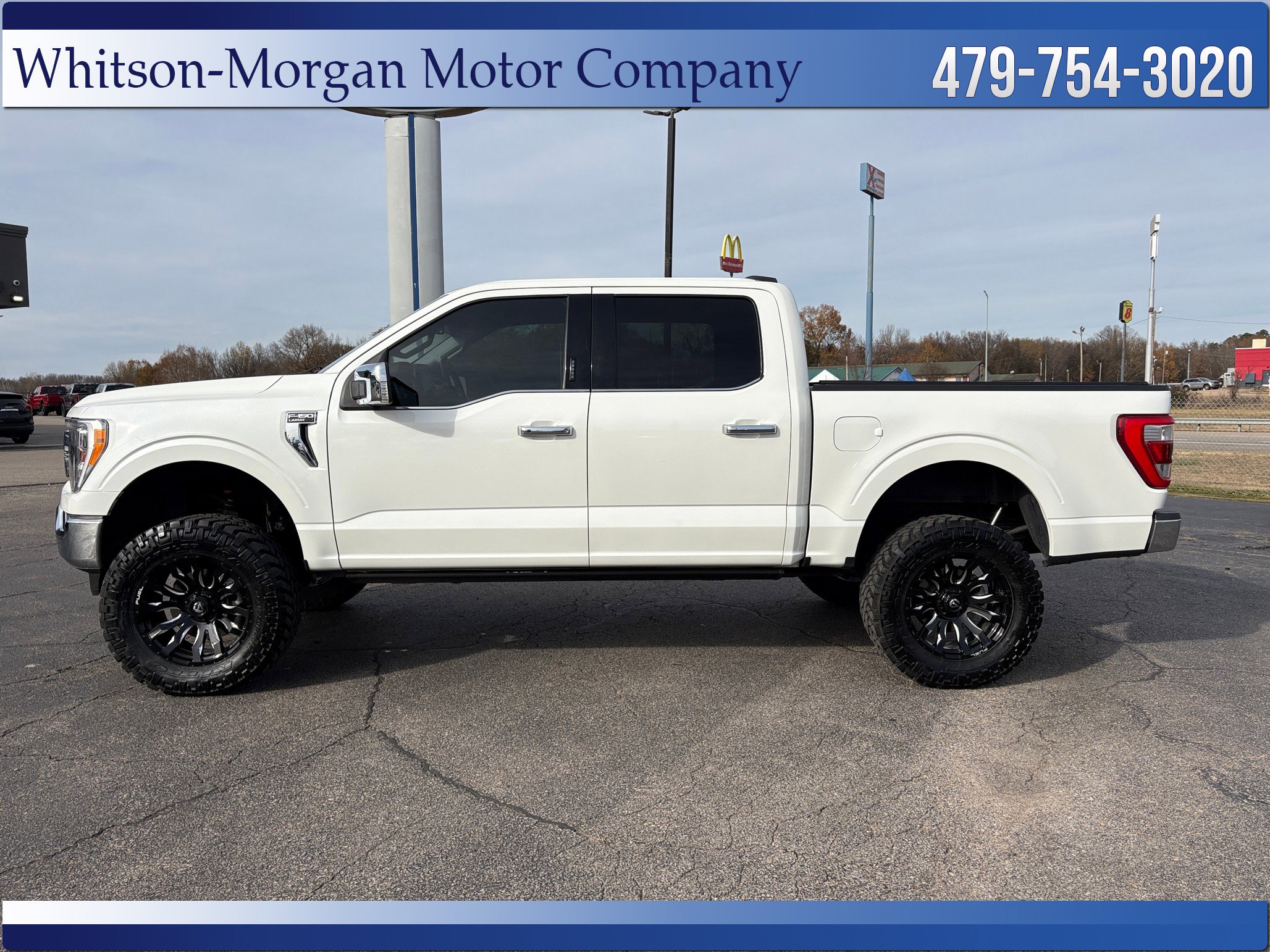 Used 2021 Ford F-150 Lariat with VIN 1FTFW1E59MKE38576 for sale in Little Rock