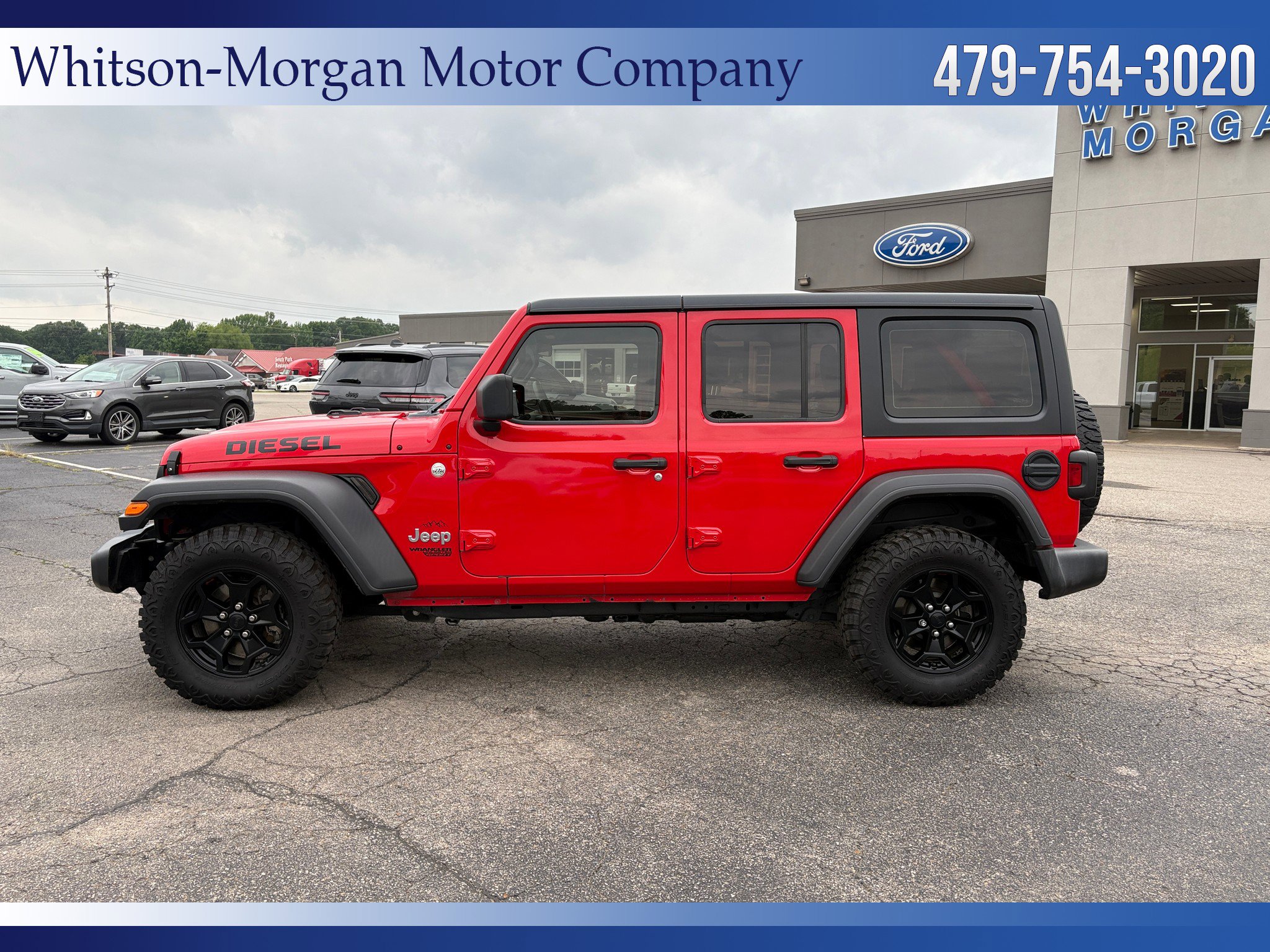 Used 2021 Jeep Wrangler Unlimited Sport with VIN 1C4HJXDM2MW604383 for sale in Clarksville, AR