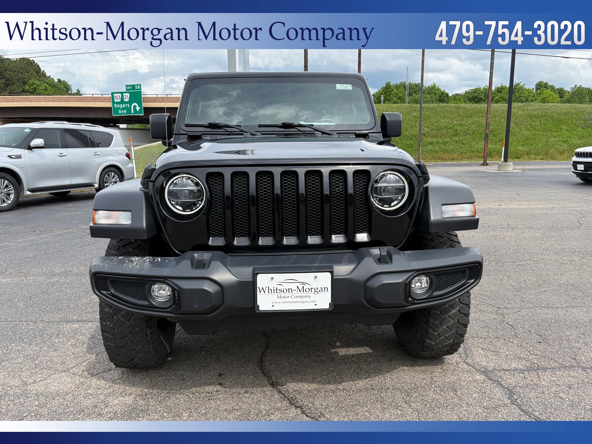 Used 2021 Jeep Wrangler Unlimited Willys with VIN 1C4HJXDG0MW715024 for sale in Clarksville, AR