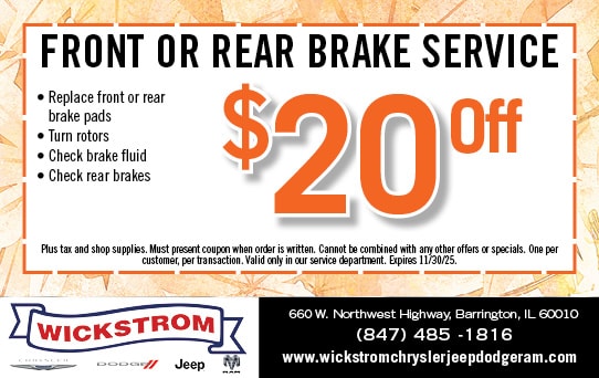 Front or Rear Brake Service
