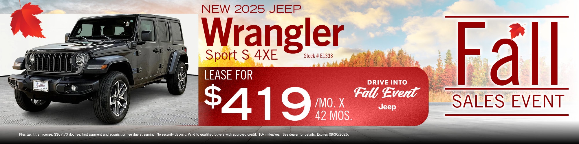 2025 Jeep Wrangler Lease Offer | Wickstrom CDJR