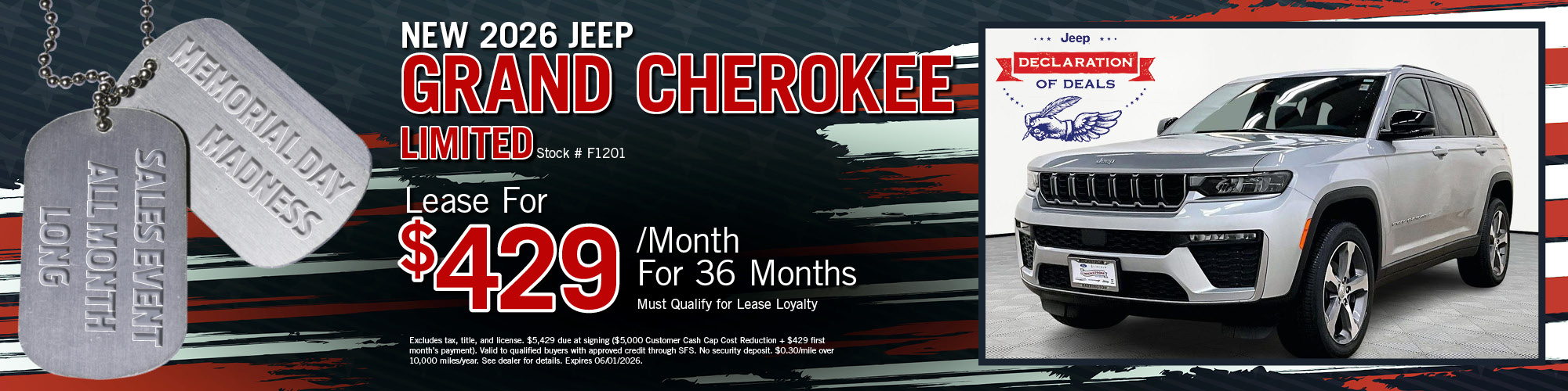 2026 Jeep Grand Cherokee Lease Offer | Wickstrom CDJR