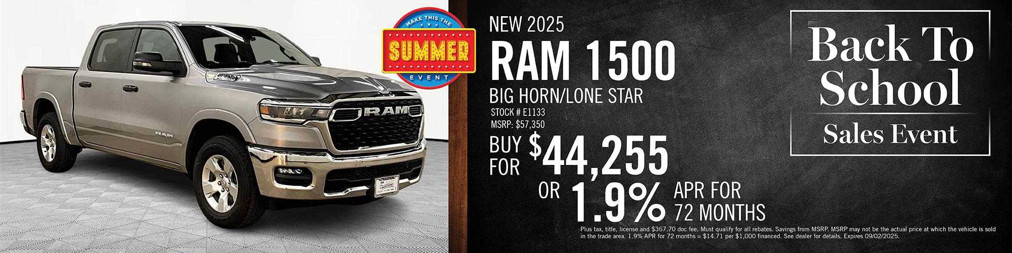 2025 Ram 1500 Buy or Finance Offer | Wickstrom CDJR