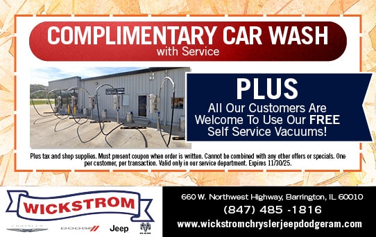 Complimentary Car Wash