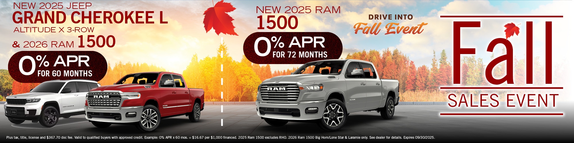 2025 Jeep Grand Cherokee L & Ram 1500 Finance Offer Offer | Wickstrom CDJR