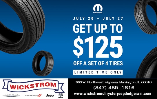 Up to $125 Off a Set of 4 Tires