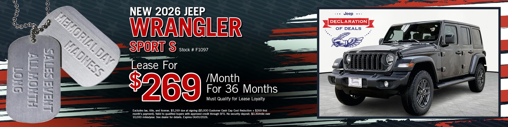 2026 Jeep Wrangler Lease Offer | Wickstrom CDJR