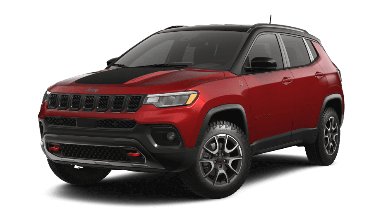 2026 Jeep Compass Trailhawk Exterior - Red Hot Pearl And Black