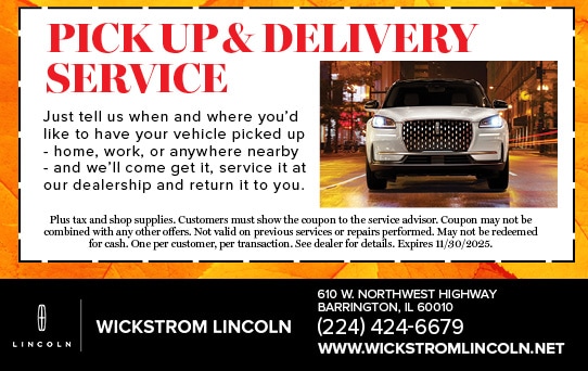 Pick Up & Delivery Service