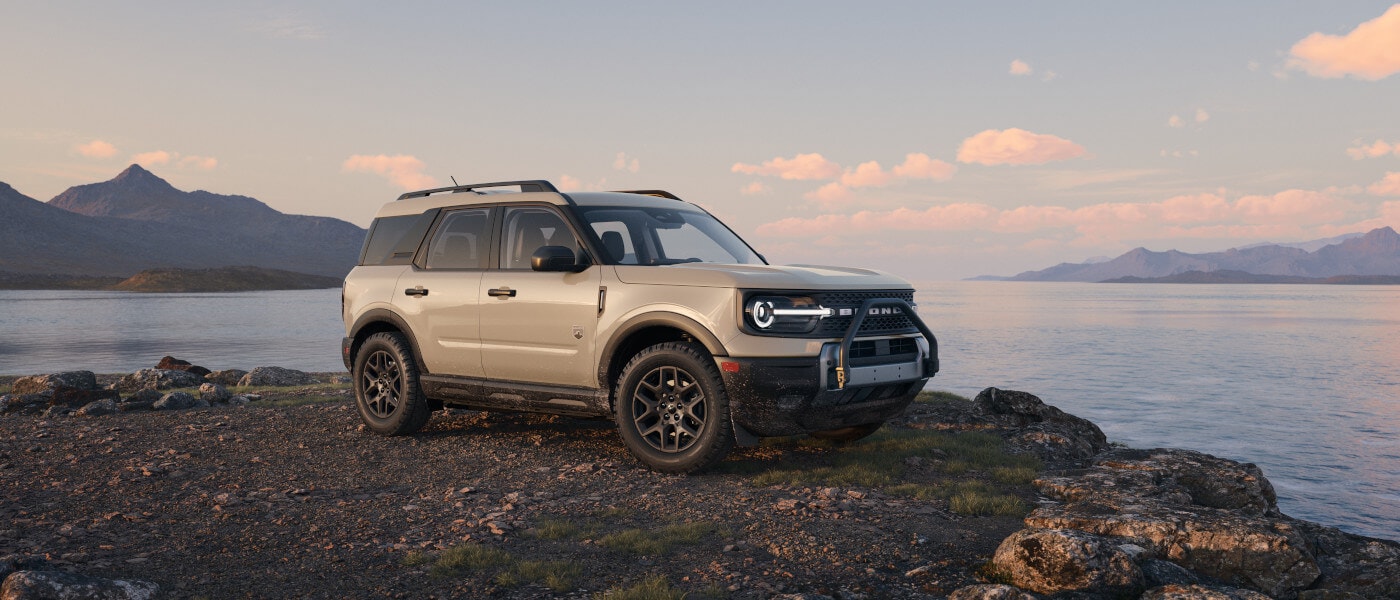 2026 Ford Bronco Sport parked by a lake