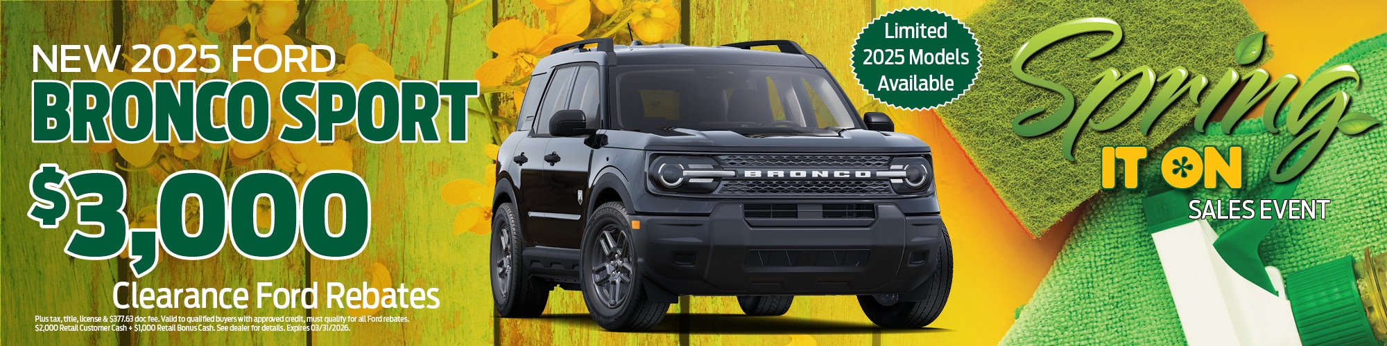 2025 Ford Bronco Sport Offer | Wickstrom Ford