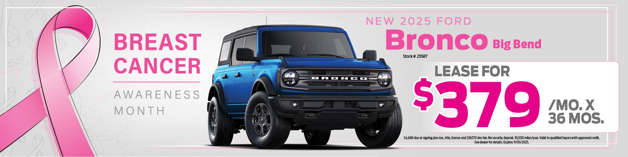 2025 Ford Bronco Lease Offer | Wickstrom Ford