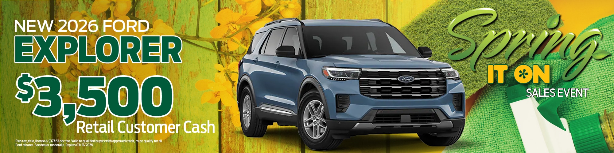 2026 Ford Explorer Offer | Wickstrom Ford