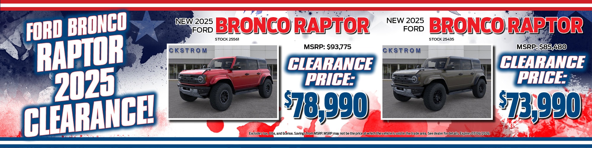 2025 Ford Bronco Offer | Wickstrom Ford
