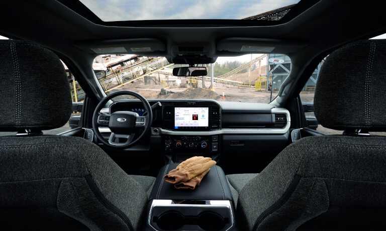 2027 Ford Super Duty interior cab and dashboard