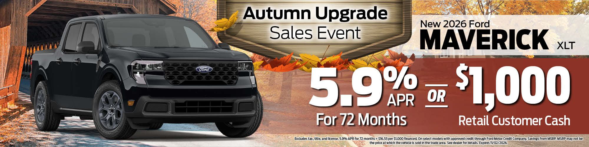 2026 Ford Maverick Finance Offer | Wickstrom Ford